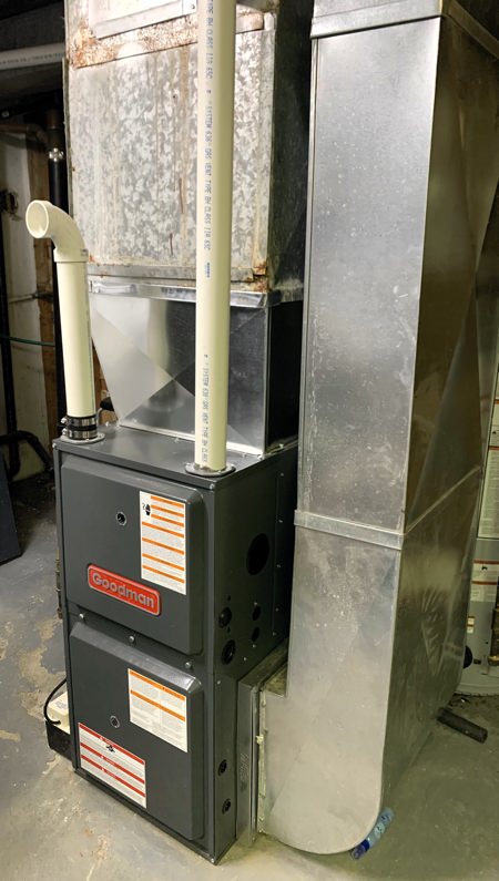 Newly installed furnace